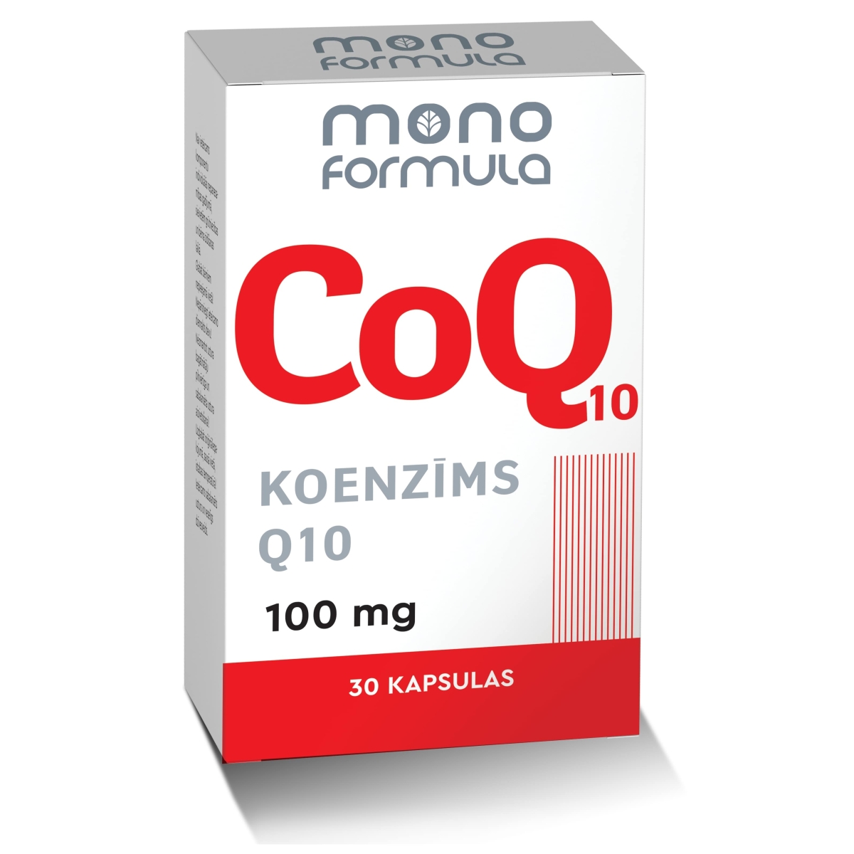 MONO FORMULA koenzīms Q10 kapsulas, 30 gab. - Produkta attēls