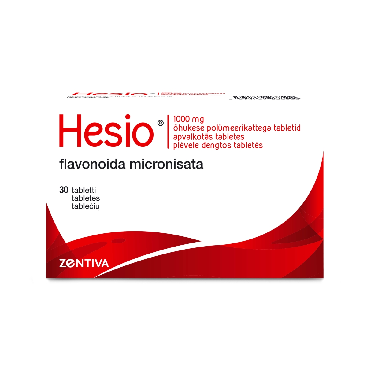 HESIO 1000mg tabletes, 30 gab. - Produkta attēls