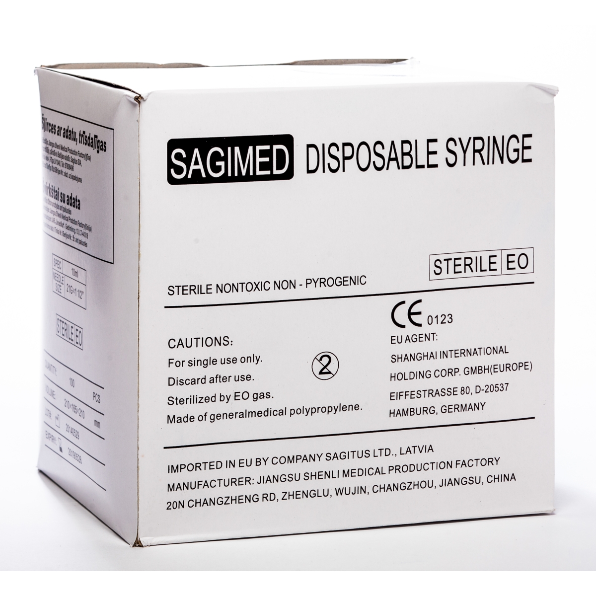 SYRINGE TRĪSKOMP.10ML 21G(+AD.0.8x38) SLIP N100 - Produkta attēls