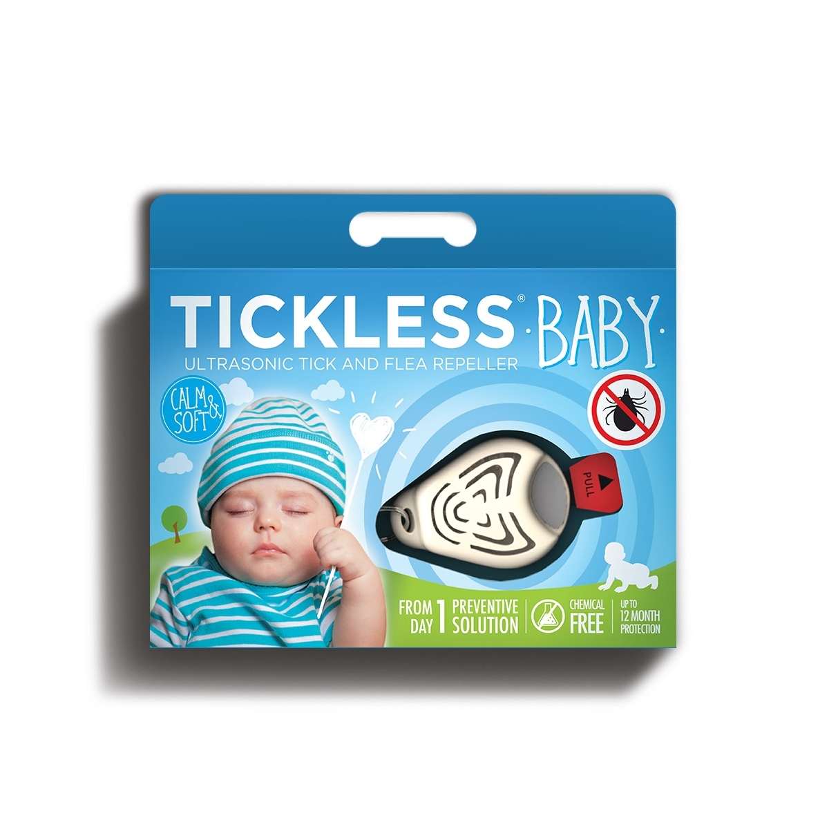 Tickless Baby ultraskaņas repelenta ierīce, zila - Produkta attēls