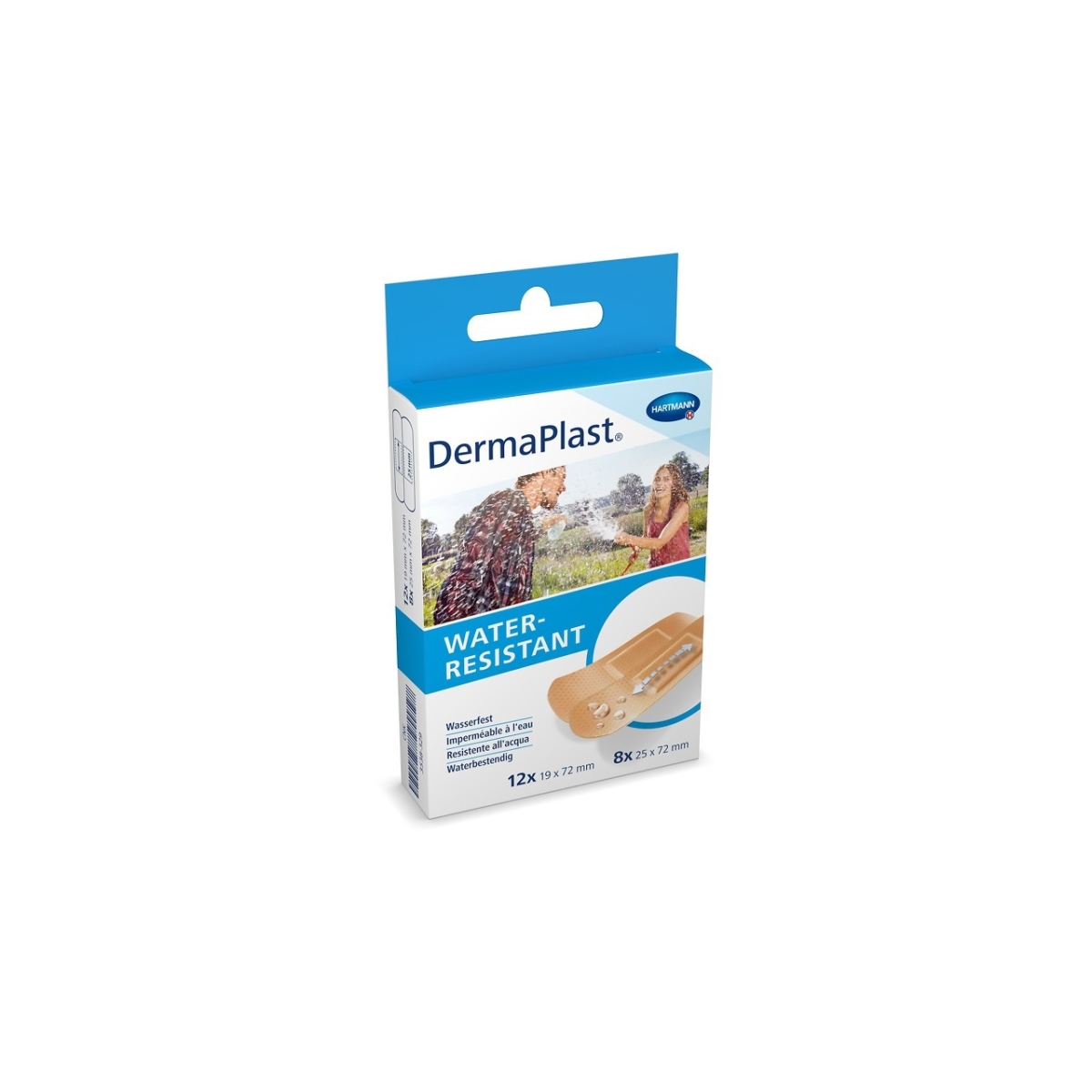 DERMAPLAST Water Resistant plāksteri, 20 gab - Produkta attēls