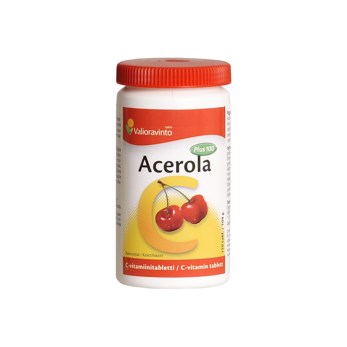 VALIORAVINTO ACEROLA PLUS 100 TABLETES N120 - Produkta attēls