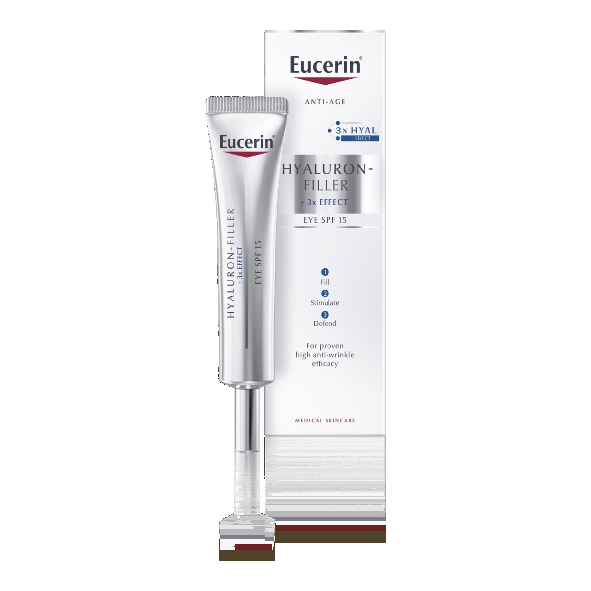 EUCERIN Hyaluron-Filler acu krēms ar SPF15, 15 ml - Produkta attēls