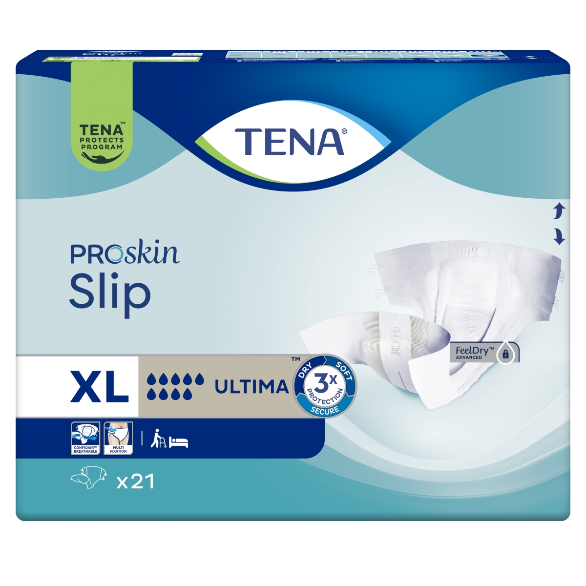 TENA Slip Ultima autiņbikses, XL izmērs, 21 gab. - Produkta attēls