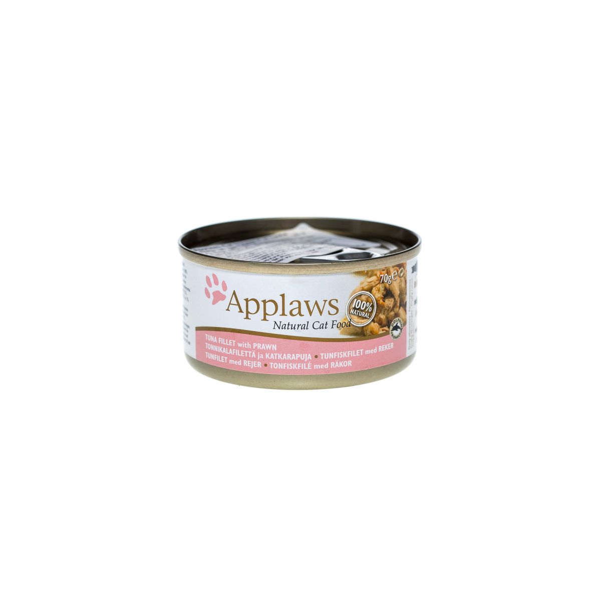 Applaws kaķu konservēta barība tuncis/garneles 70g - Produkta attēls 1