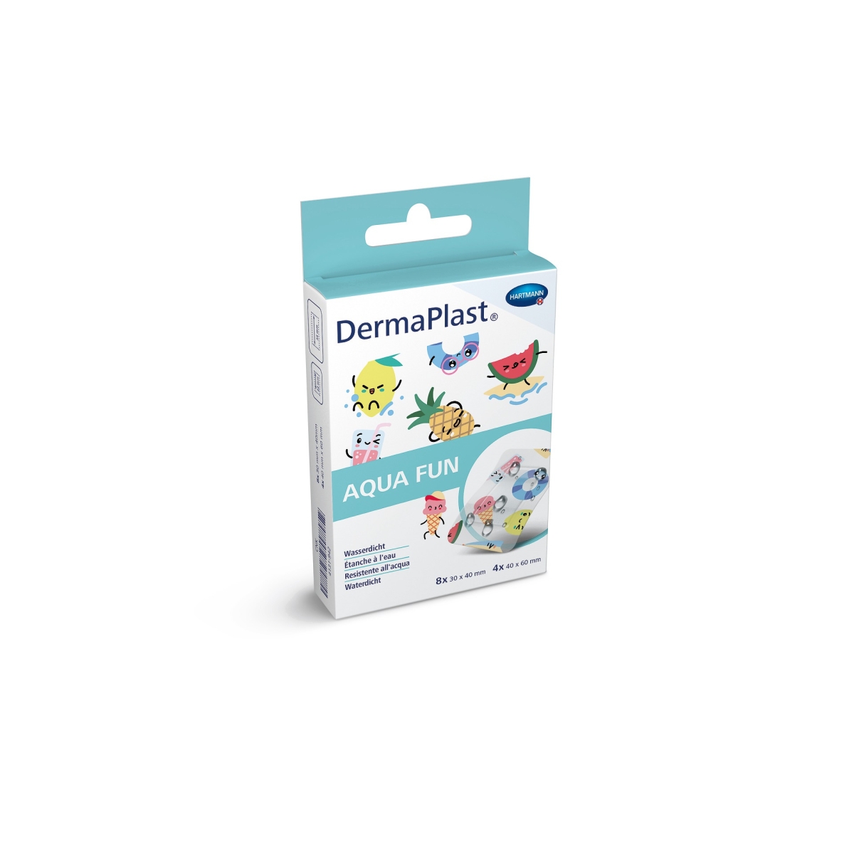 DERMAPLAST Aqua Fun plāksteri, 12 gab - Produkta attēls