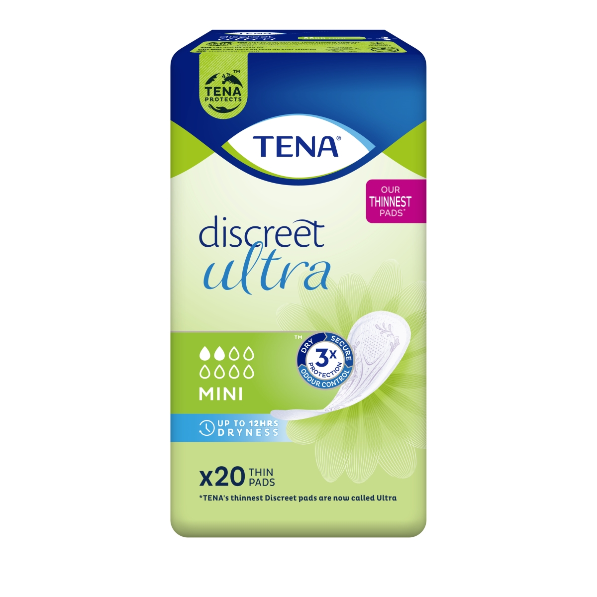 TENA Discreet Mini paketes, 20 gab.