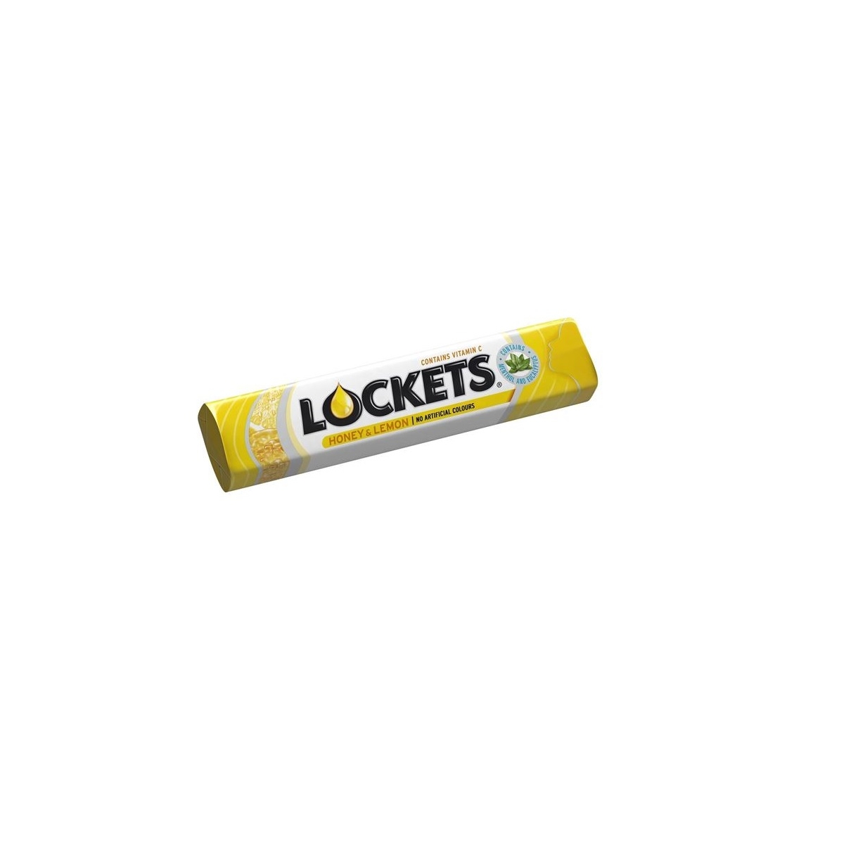 LOCKETS Honey & Lemon ledenes 41 g, 1 gab - Produkta attēls