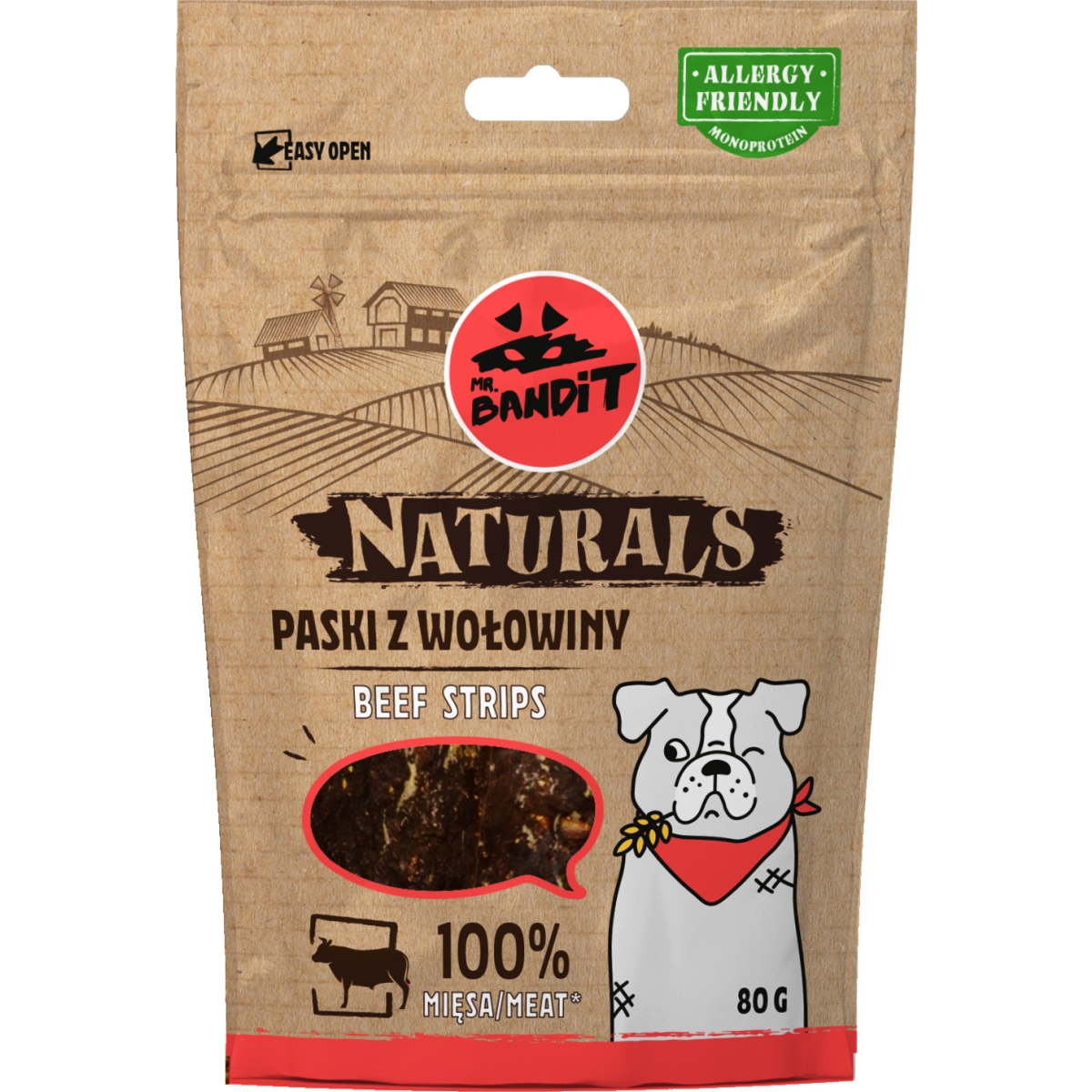 MR.BANDIT NATURALS LIELLOPA GAĻAS SLOKSNĪTES 80G - Produkta attēls