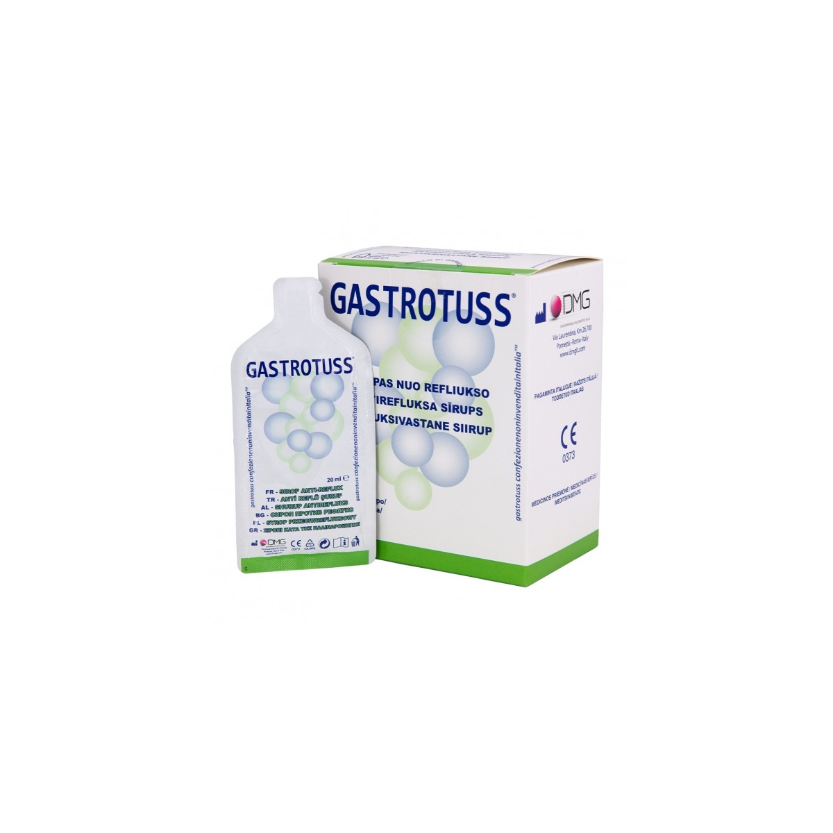 GASTROTUSS antirefluksa sīrups 20 ml paciņās, 20 gab.