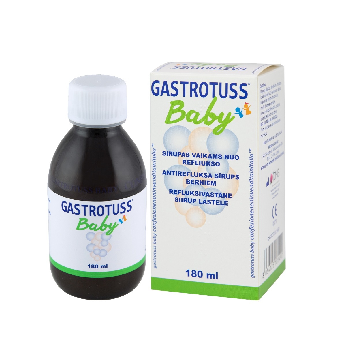 GASTROTUSS® BABY antirefluksa sīrups bērniem, 180 ml