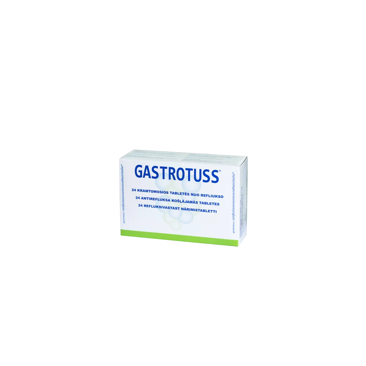 GASTROTUSS antirefluksa košļājamās tabletes, 24 gab.