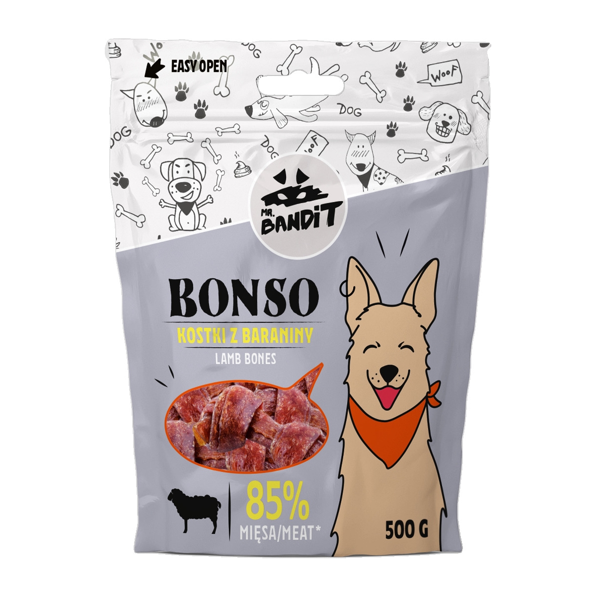 MR.BANDIT BONSO JĒRA KAULIŅI 500G - Produkta attēls