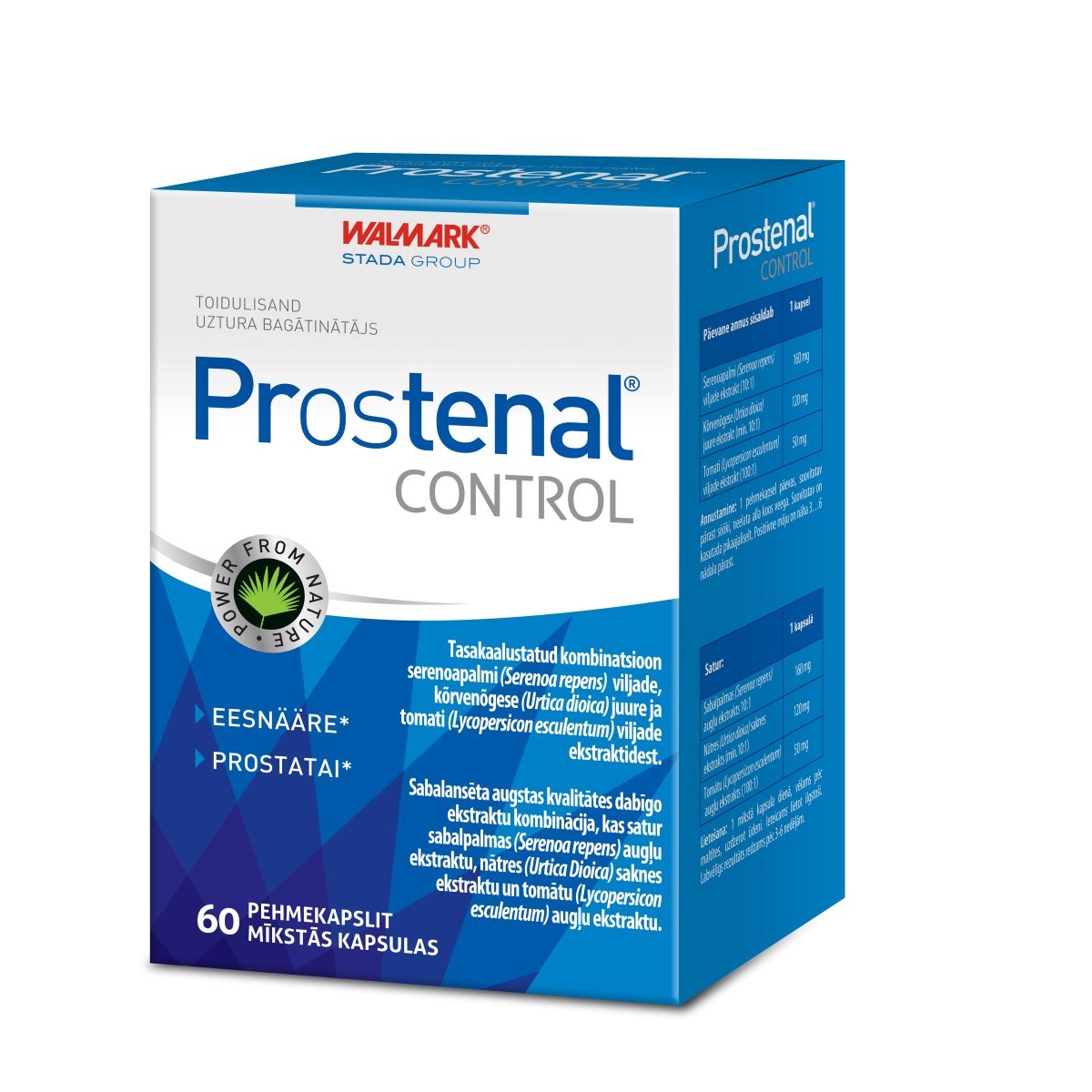 WALMARK Prostenal Control kapsulas, 60 gab. - Produkta attēls