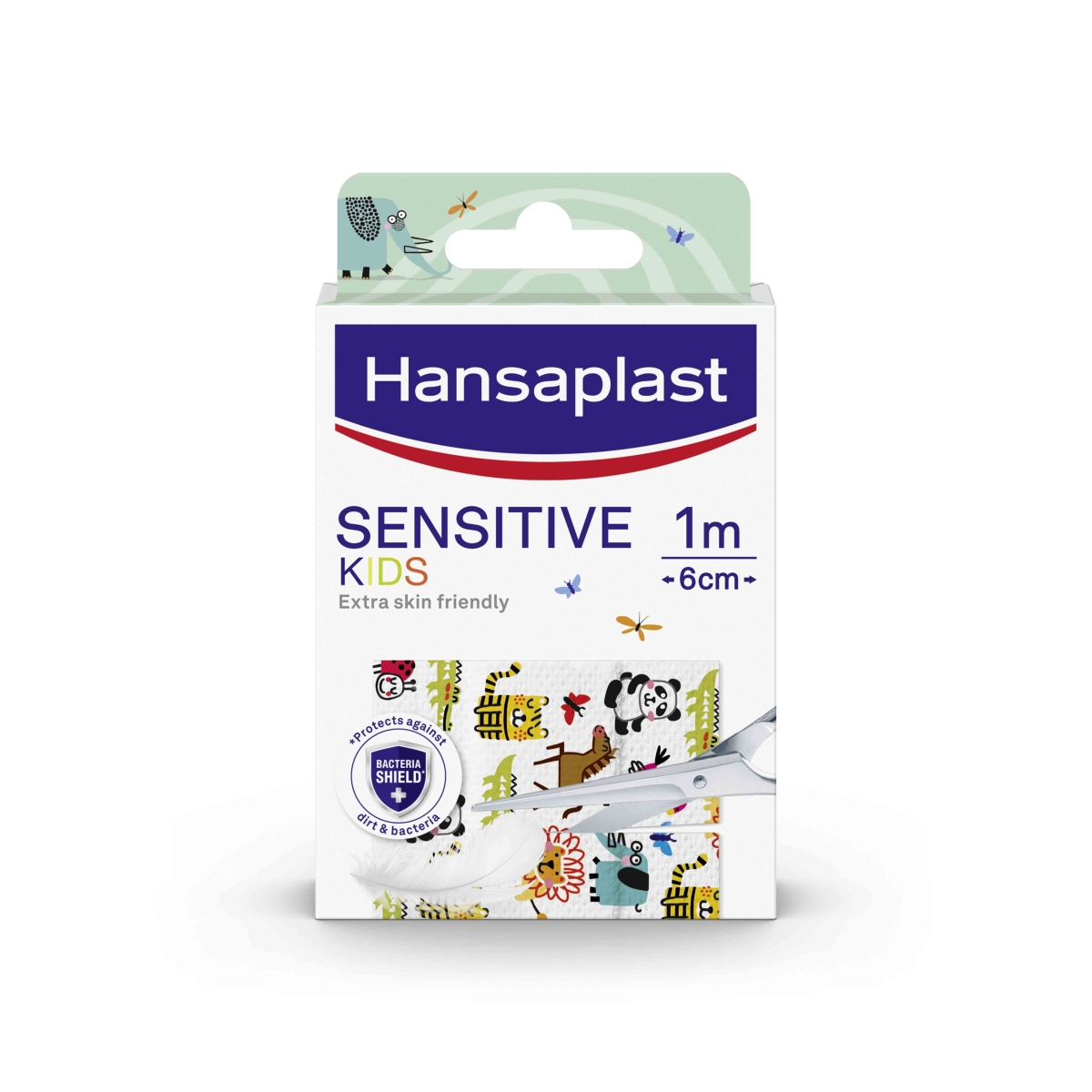 HANSAPLAST KIDS PLĀKSTERI SENSITIVE, 1M X 6CM - Produkta attēls