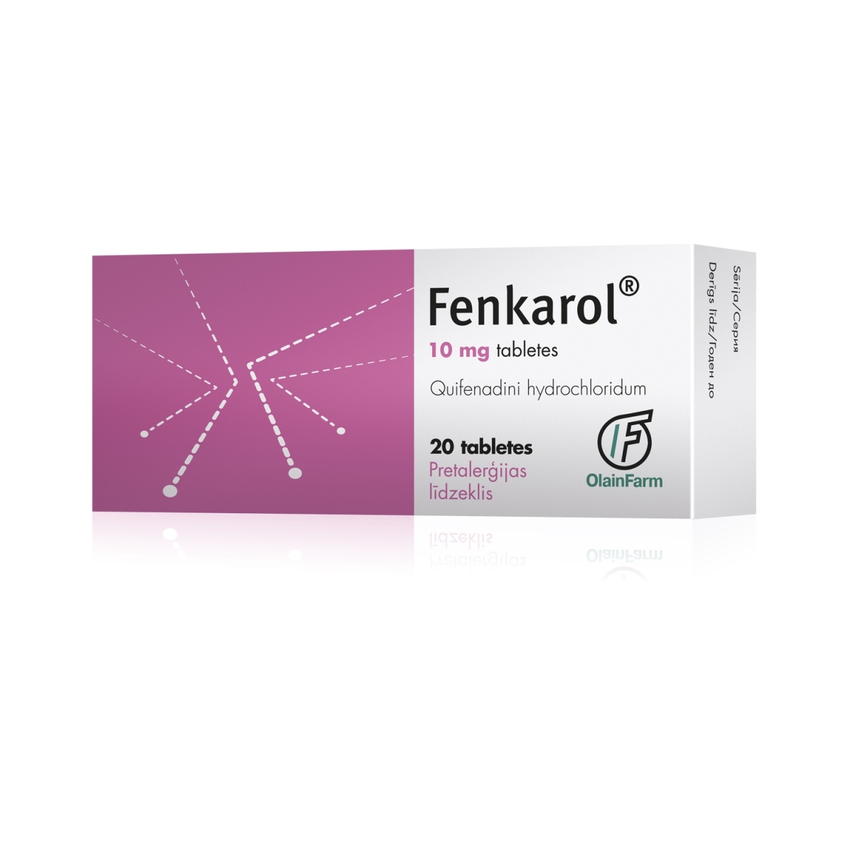 FENKAROLS 10mg tabletes, 20 gab. - Produkta attēls