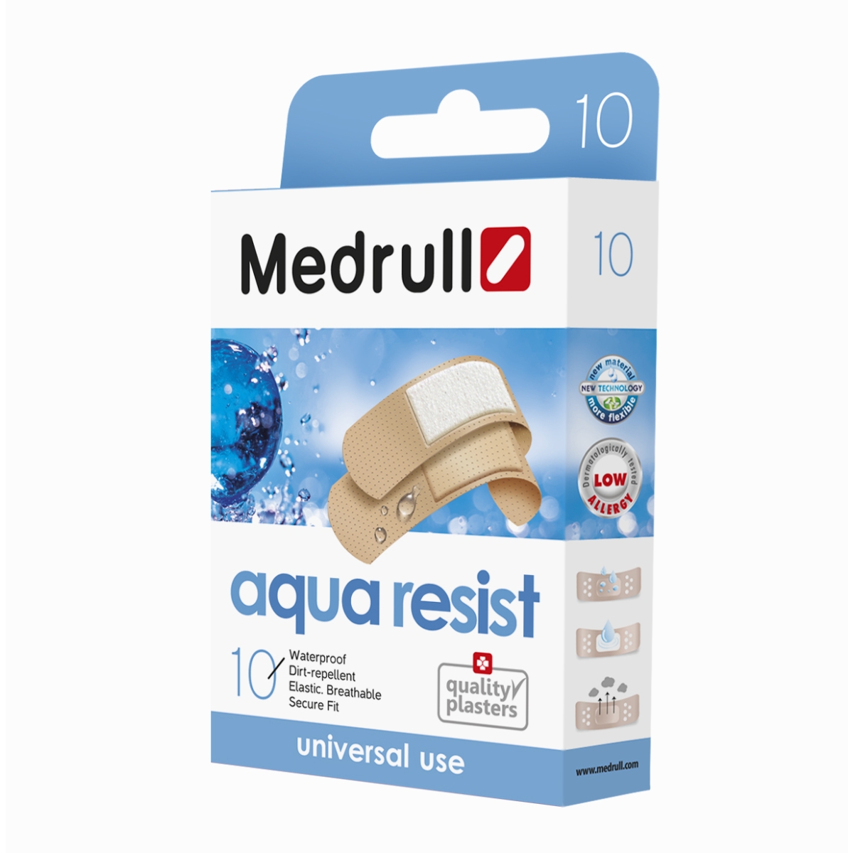 MEDRULL plāksteris "Aqua Resist", 10 gab - Produkta attēls