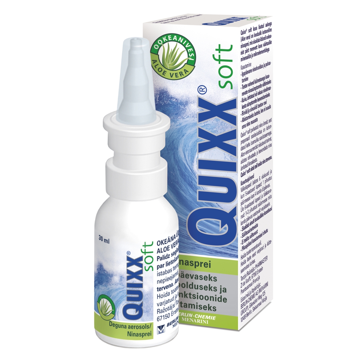 QUIXX Soft deguna aerosols ar aloe vera, 30 ml - Produkta attēls