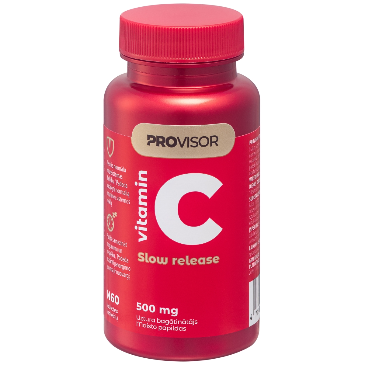 PROVISOR C vitamīns 500 mg Prolong tabletes, 60 gab.