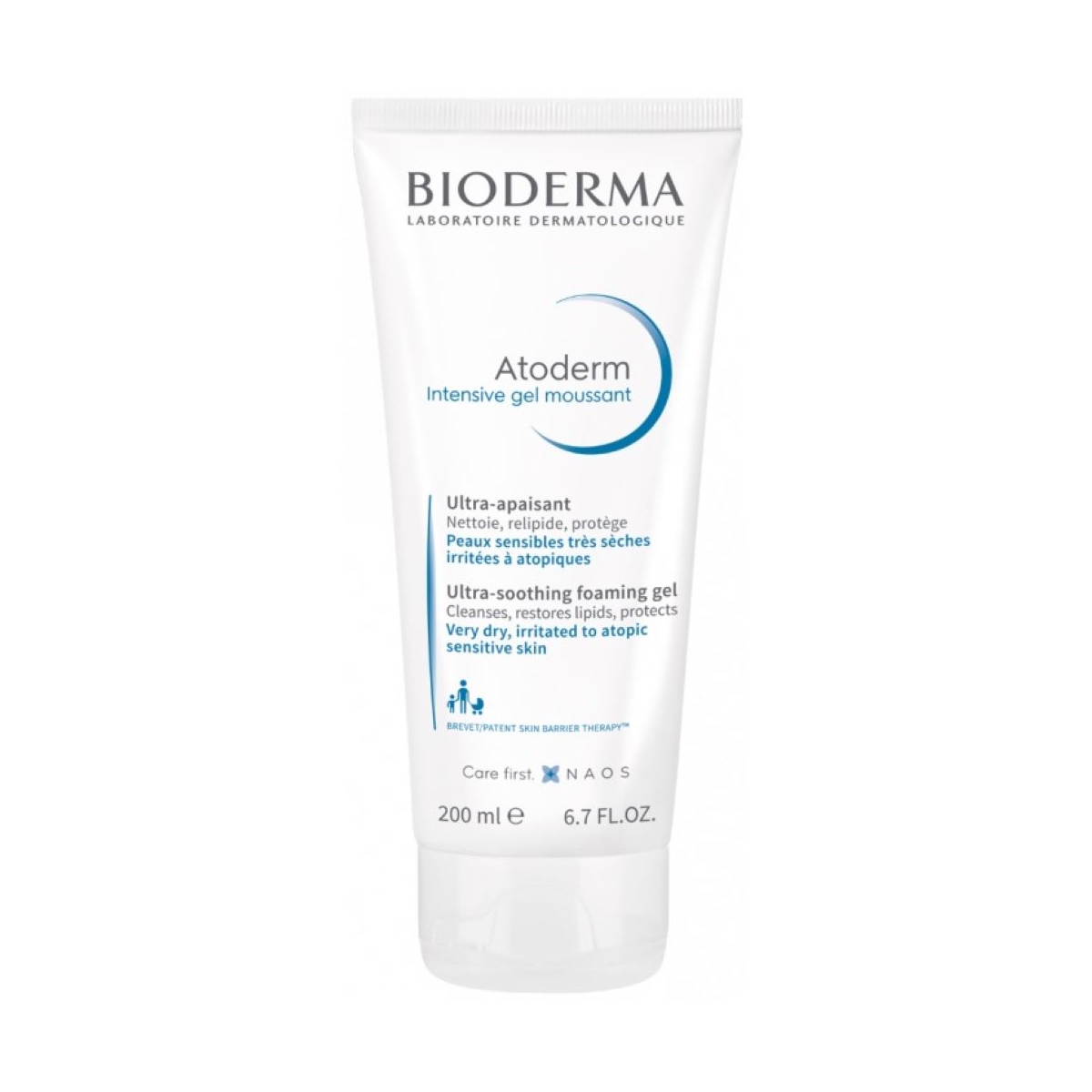 BIODERMA Atoderm Intensive Gel moussant putojošs gels, 200 ml - Produkta attēls