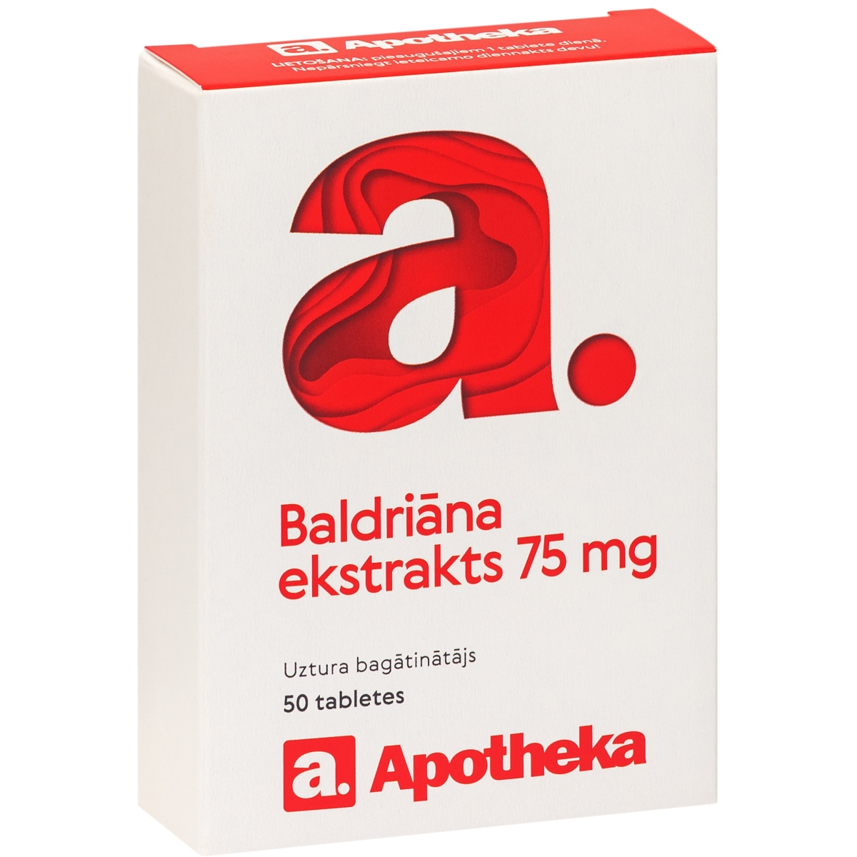 APOTHEKA Baldriāna ekstrats 75 mg tabletes, 50 gab.