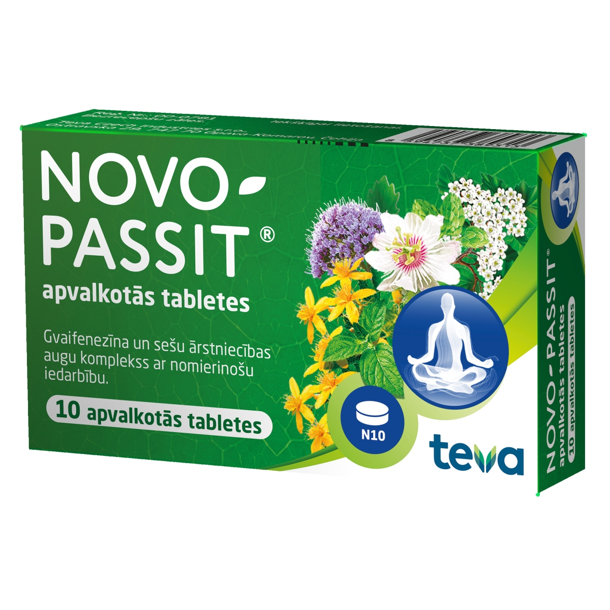 NOVO-PASSIT 200MG TABLETES N10 - Produkta attēls