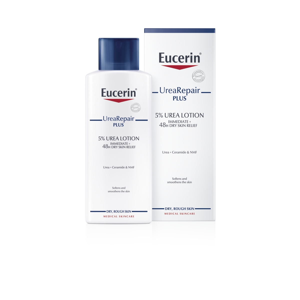 EUCERIN Urea Repair Plus ķermeņs losjons ar 5% Urea sausai ādai, 250 m - Produkta attēls