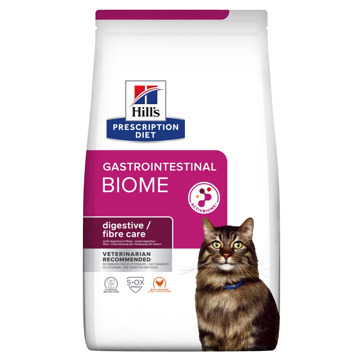 Hills PD kaķu sausā barība Gastrointestinal Biome 3kg - Produkta attēls