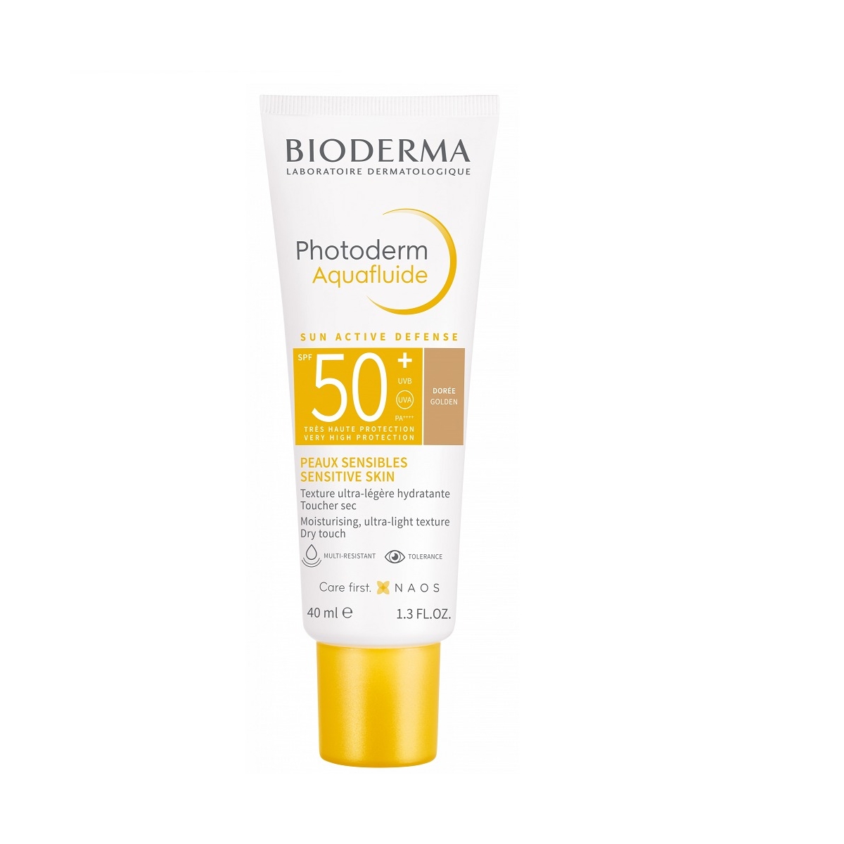 BIODERMA Photoderm Aquafluide SPF50+ akvafluīds gaišs tonis, 40 ml