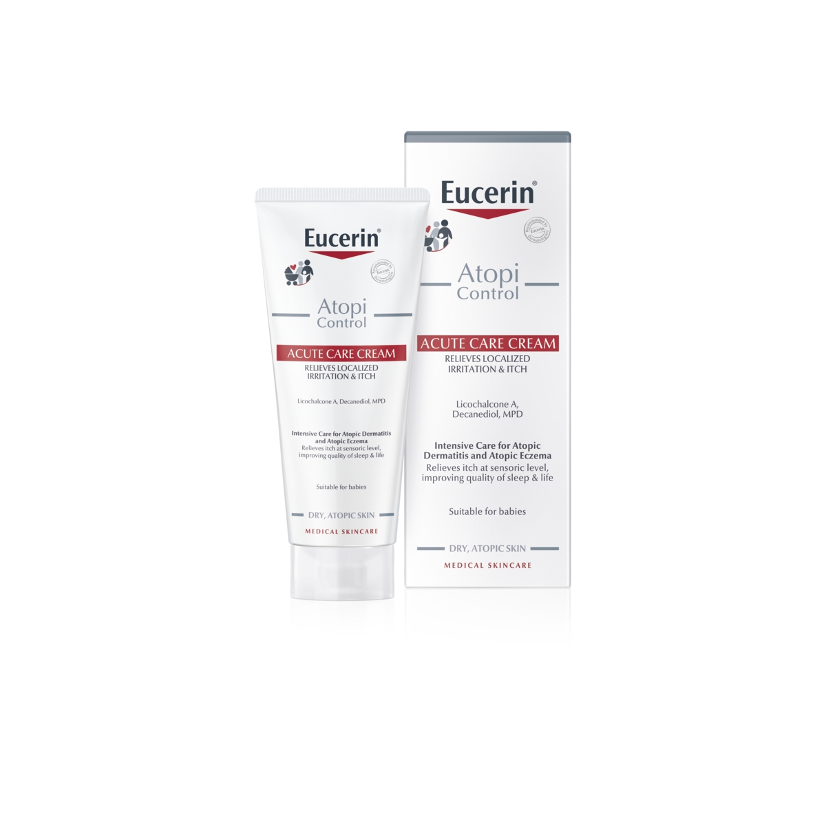 EUCERIN Atopicontrol Akut kopšanas krēms atopiskai ādai, 100 ml - Produkta attēls