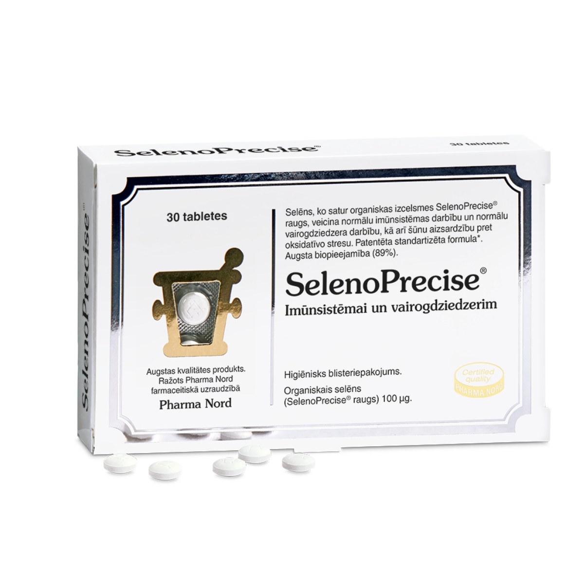 SELENO PRECISE 100 mcg tabletes, 30 gab.