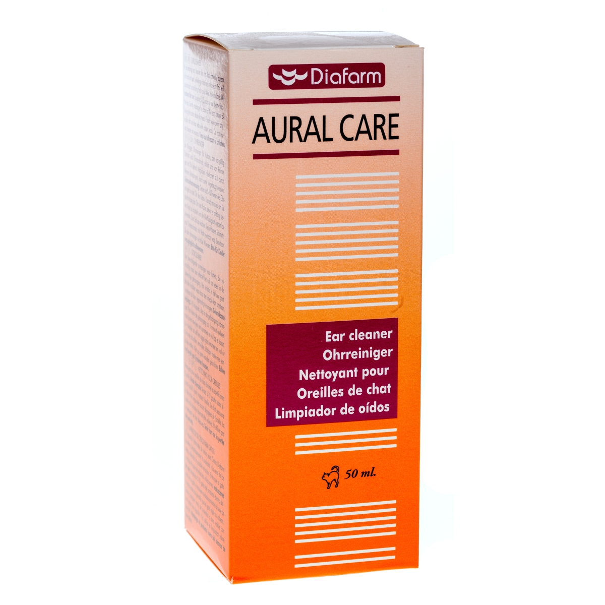 DF EAR CLEANER FOR CAT AUSU TĪRĪŠANAI KAĶIEM 50ML - Produkta attēls