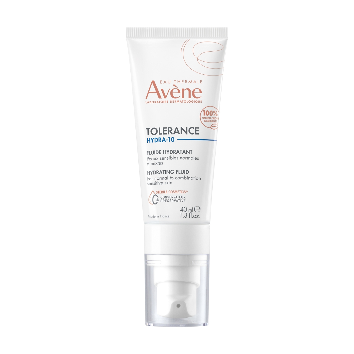 AVÈNE Tolerance Hydra-10 mitrinošs fluīds normālai, kombinētai ādai, 4