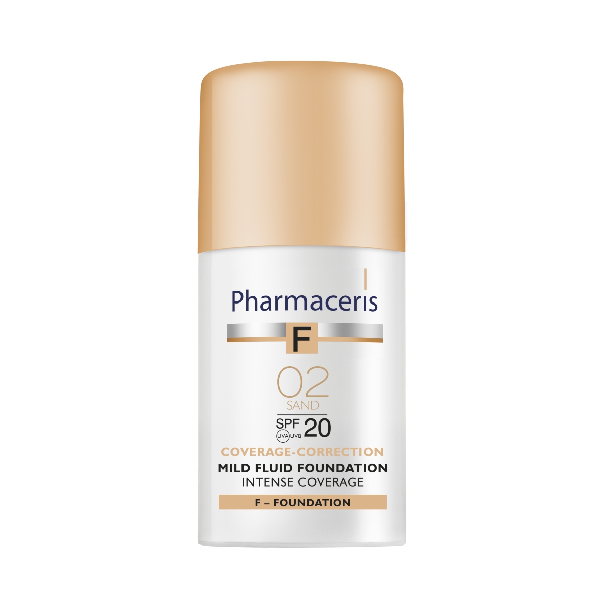 PHARMACERIS F.Intense Coverage Mild Fluid (sand) tonālais krēms, 30 ml - Produkta attēls