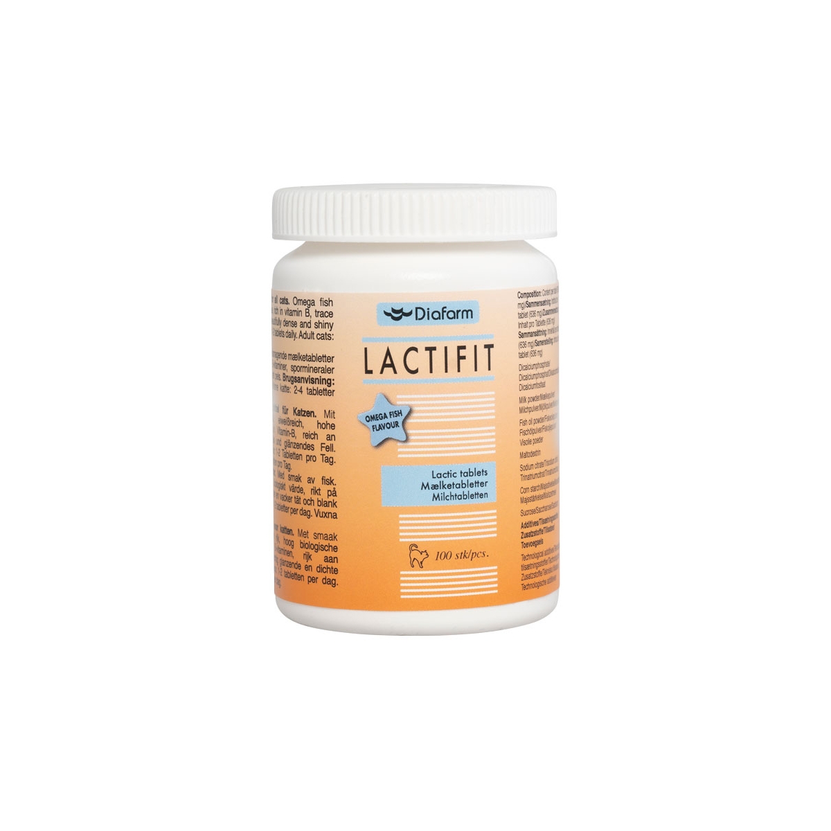 DF LACTIFIT LACTIC TABL OMEGA-3 FISHOIL N100 - Produkta attēls