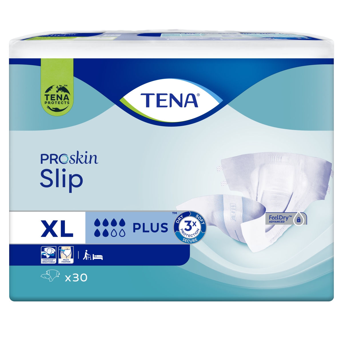 TENA Slip Plus autiņbikses, XL izmērs, 30 gab.