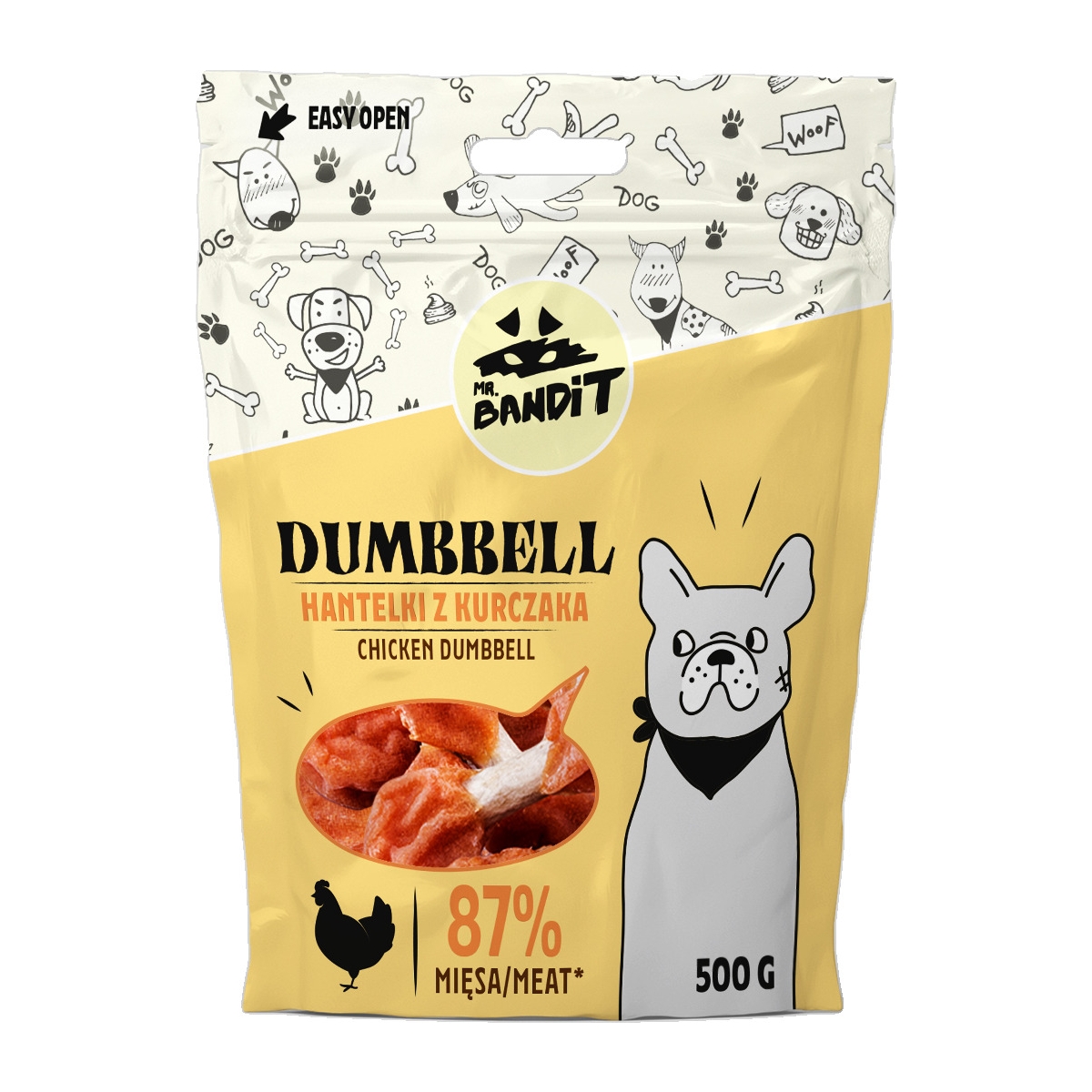 MR.BANDIT DUMBBELL VISTAS IRBULĪŠI 500G - Produkta attēls