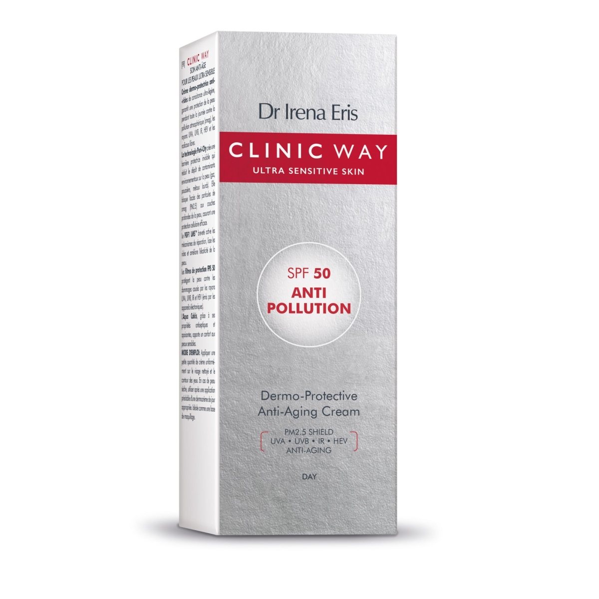 CLINIC WAY Anti Pollution krēms pret novecošanu SPF50, 40 ml - Produkta attēls