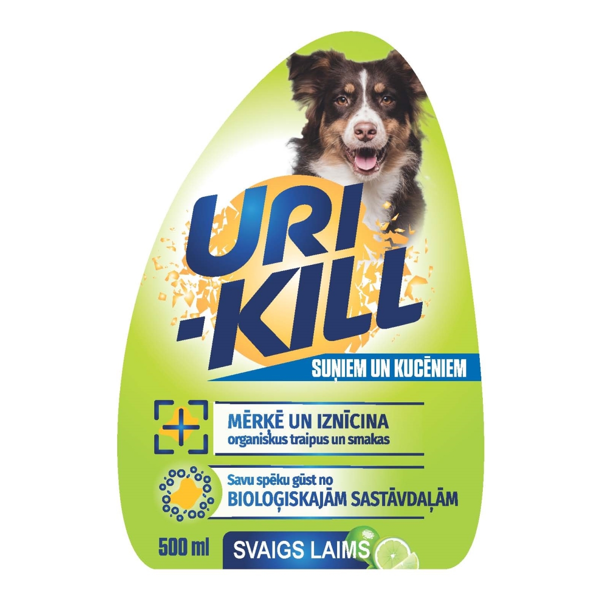 URI-KILL SUŅIEM/KUCĒNIEM SVAIGS LAIMS 500ML - Produkta attēls