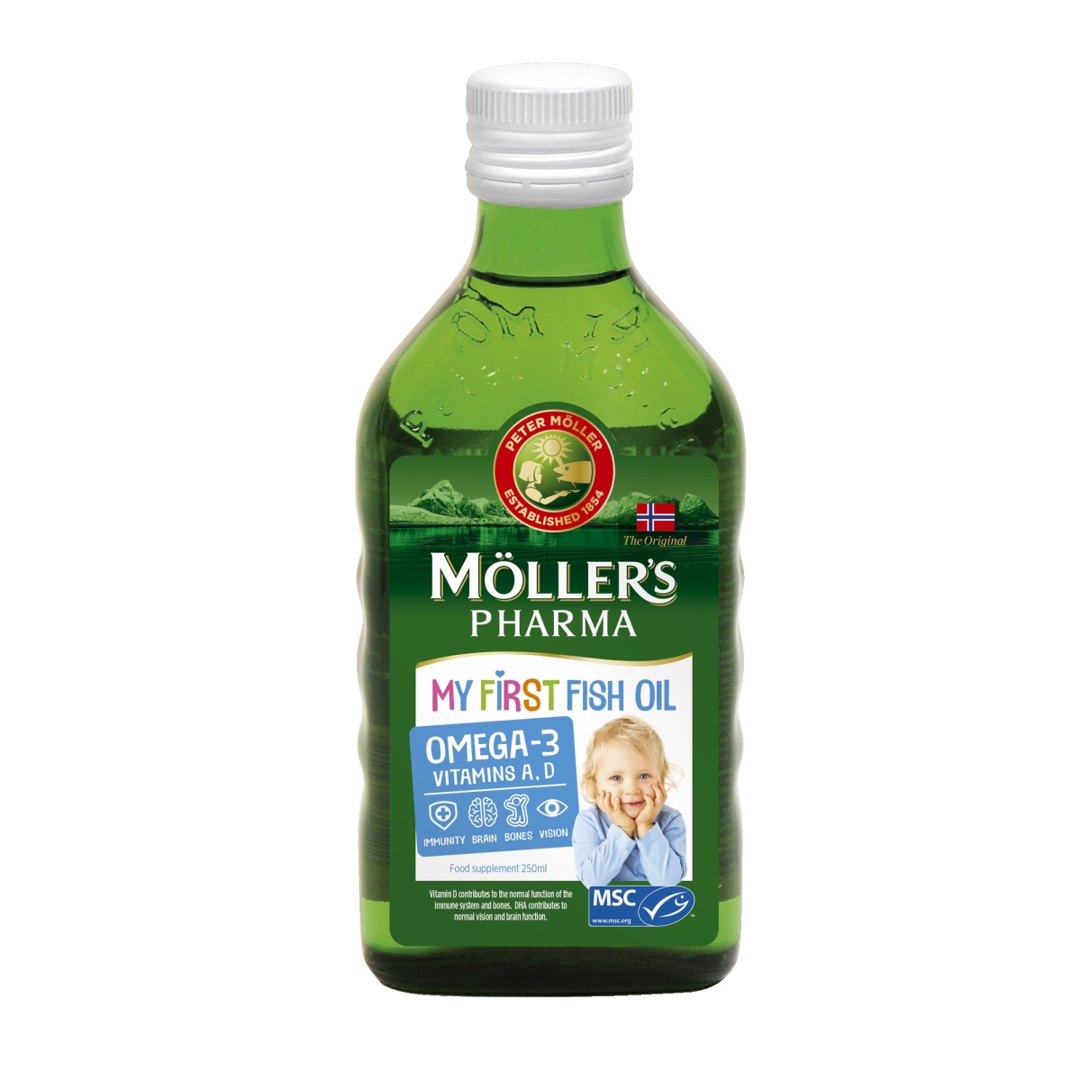 MOLLERS MANA PIRMĀ ZIVJU EĻĻA 250 ml - Produkta attēls