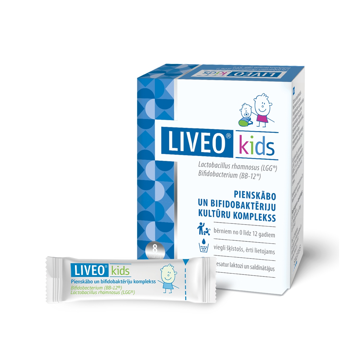 LIVEO Kids pulveris 2 g, 8 gab