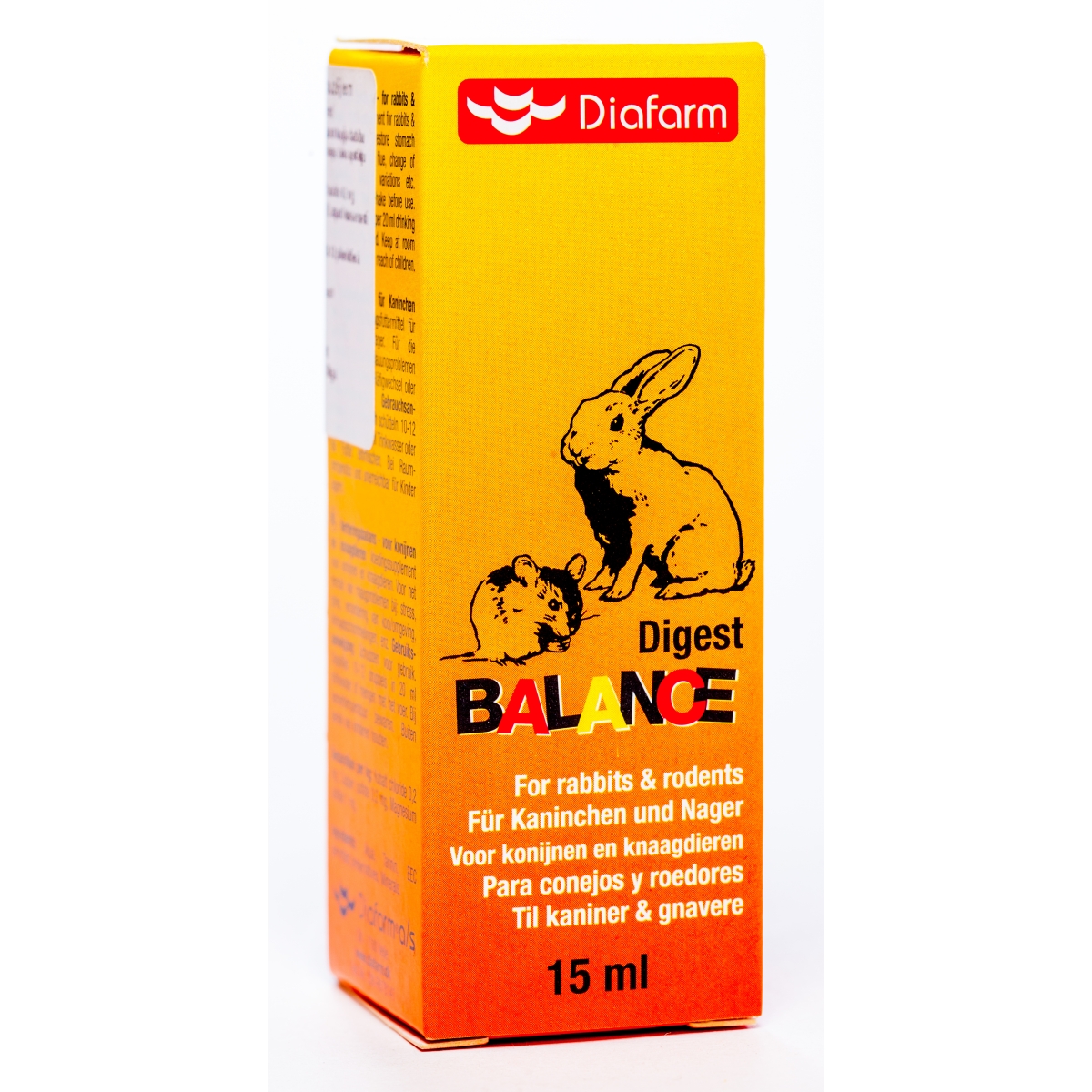 DF DIGEST BALANCE FOR RABBITS RODENTS 15ML - Produkta attēls