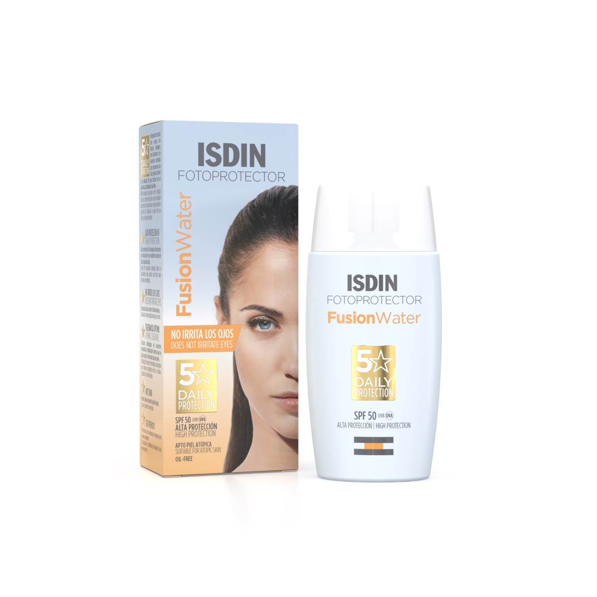 ISDIN Fotoprotector Fusion Water saules aizsarglīdzeklis SPF50, 50 ml - Produkta attēls