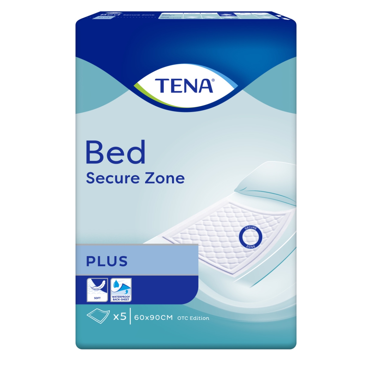 TENA Bed Plus paladziņi 60x90cm, 5 gab.