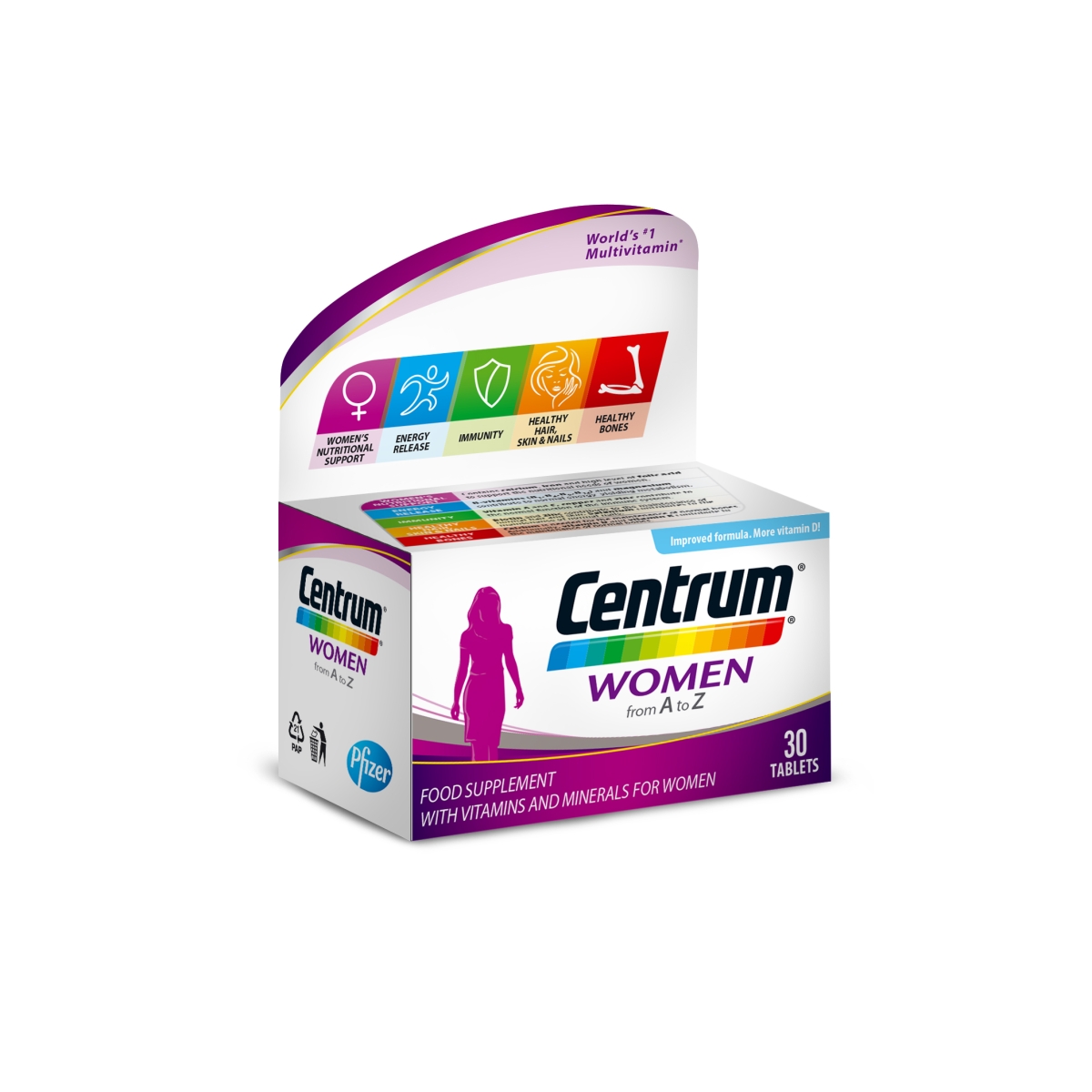 CENTRUM A-Z WOMEN TABLETES N30 - Produkta attēls