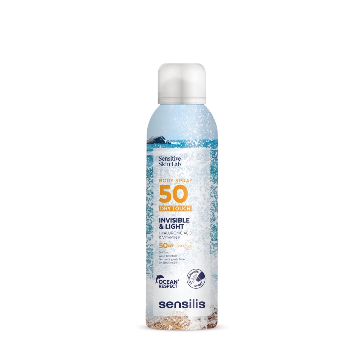 SENSILIS Invisible and Light SPF50+ sprejs saules aizsardzībai, 200 ml - Produkta attēls