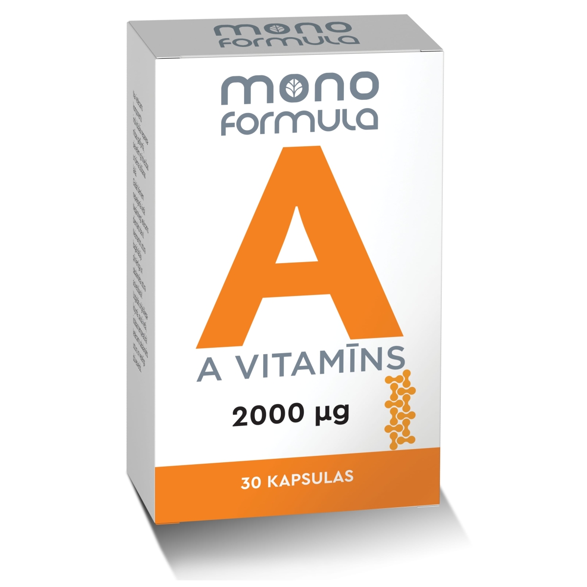 MONO FORMULA A vitamīns kapsulas, 30 gab. - Produkta attēls