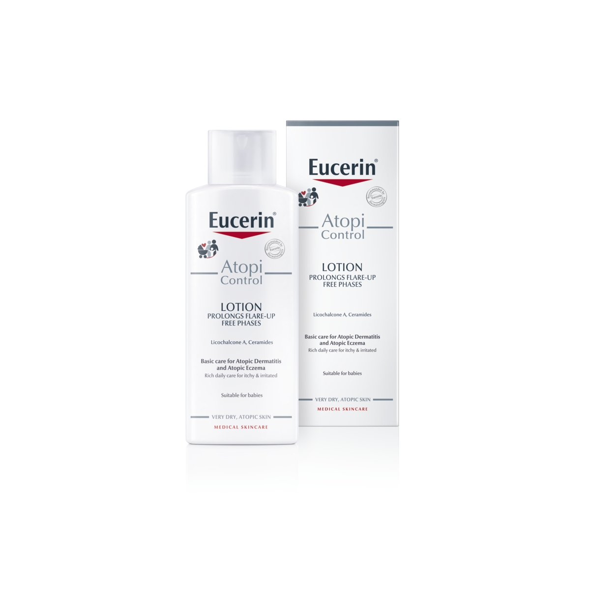 EUCERIN Atopicontrol ķermeņa losjons atopiskai, sausai ādai, 250 ml