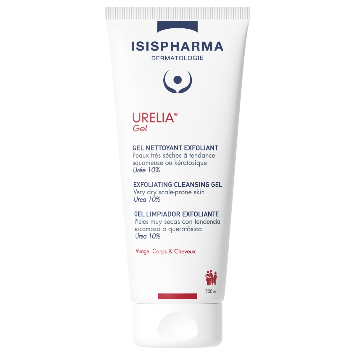 ISISPHARMA Urelia Gel attīroša želeja (10 % Urea), 200 ml