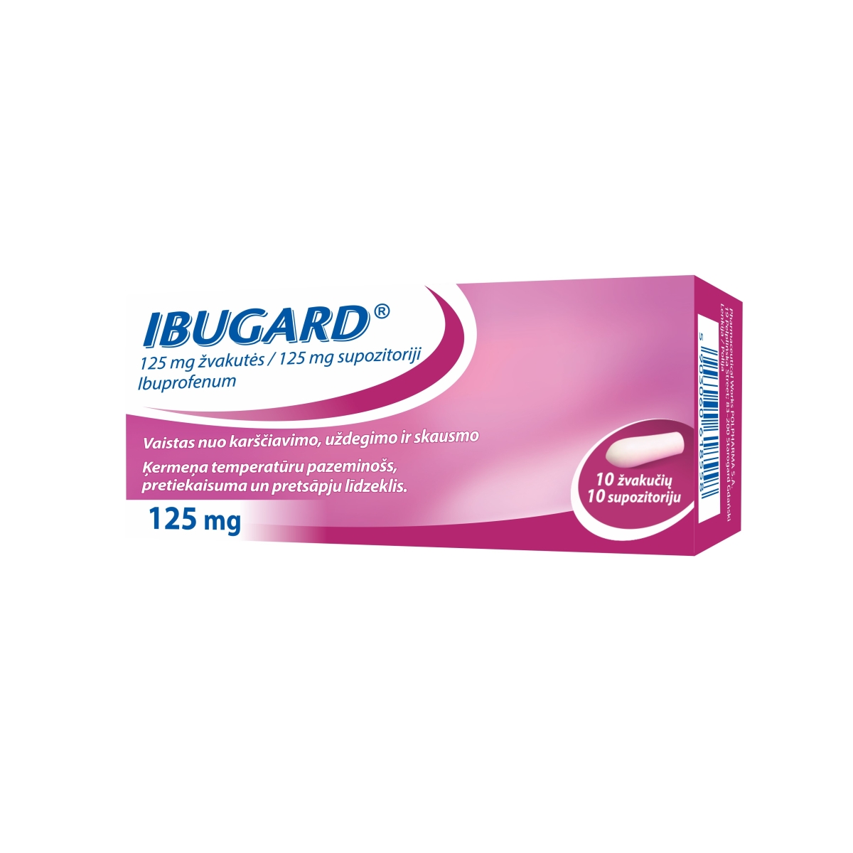 IBUGARD 125MG SUPOZITORIJI N10